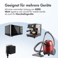 Accezz PowerCube | 6-in-1 - 1x USB-C + 2x USB-A + 3x Steckdose - 4000 Watt - Schwarz