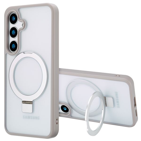 Accezz Ring Stand Backcover mit MagSafe Samsung Galaxy S24 - Grau