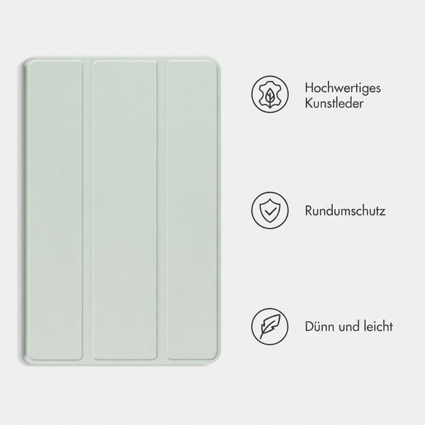 imoshion Trifold Klapphülle Apple iPad 9 (2021) 10.2 Zoll / iPad 8 (2020) 10.2 Zoll / iPad 7 (2019) 10.2 Zoll - Hellgrün
