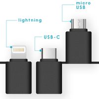 imoshion 3-in-1 Ventilator für Smartphones Lightning, USB-C & Micro-USB - Schwarz