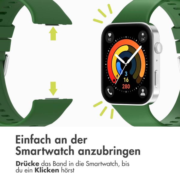 imoshion Silikonband für das  Huawei Watch Fit 3 - Grün