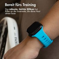 imoshion Active Sport Silikonarmband für die Apple Watch Series 1-10 / SE / Ultra (2) (44/45/46/49 mm) - Blau