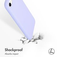 Accezz Liquid Silikoncase Apple iPhone SE (2022 / 2020) / 8 / 7 - Violett