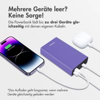 imoshion Ultra Series Aluminium | Powerbank 20.000 mAh - Schnellladen bis 33W - Tropical Violet