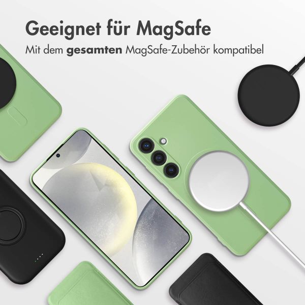 imoshion Color Back Cover mit MagSafe für das Samsung Galaxy S24 - Grün