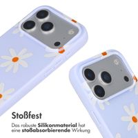 imoshion SilikonHülle design mit Band Apple iPhone 17 Pro - Lila Flower Distance
