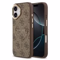 Guess Classic 4G Logo Backcover MagSafe Apple iPhone 17 - Braun