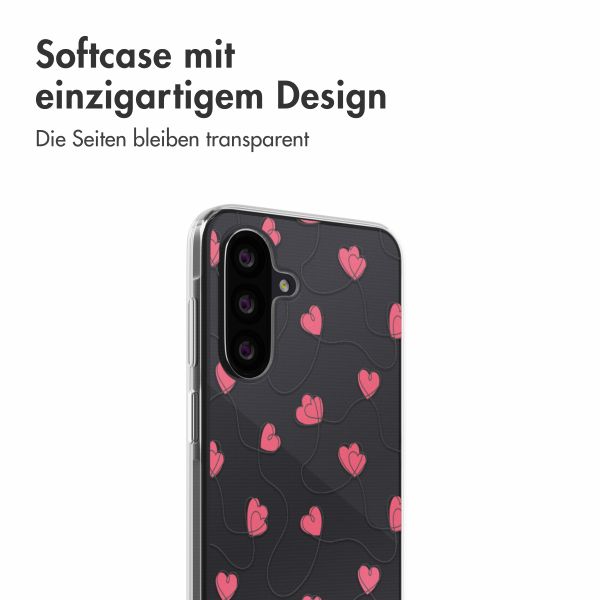 imoshion  Design Hülle für das Samsung Galaxy A26 - Dusty Rose Connected Hearts