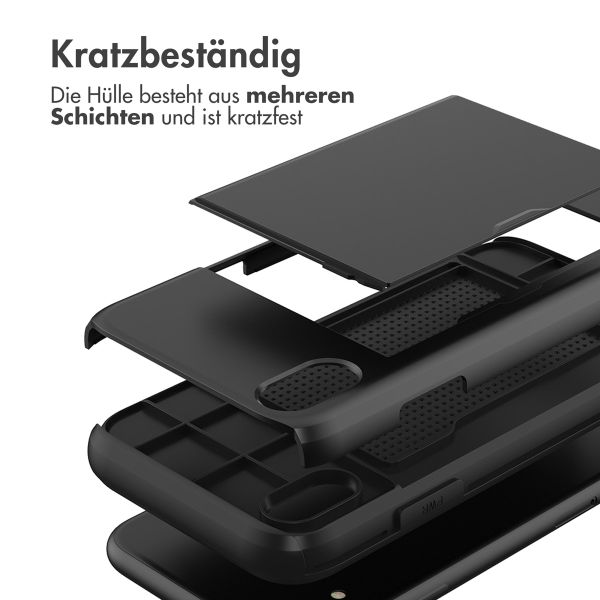 imoshion Backcover mit Kartenfach Apple iPhone Xr - Schwarz