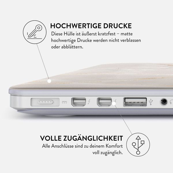 Burga Hardshell Hülle für das MacBook Pro 16 Zoll (2021 / 2023 M3 chip / 2024 M4 chip) - A2485 / A2780 / A2991 / A3186 / A3403 - Vanilla Sand