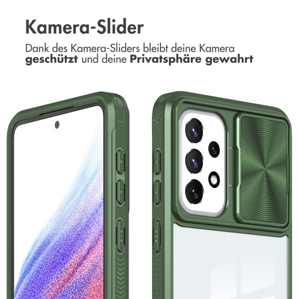 imoshion Back Cover mit Kameraschieber für das Samsung Galaxy A53 - Dunkelgrün