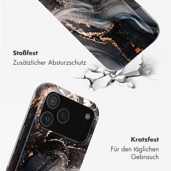 Selencia Vivid Rückabdeckung mit MagSafe Apple iPhone 17 Pro - Chic Marble Black