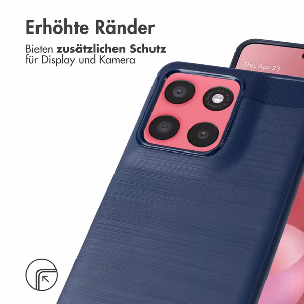 imoshion Brushed Back Cover Motorola Moto G57 Power - Dunkelblau