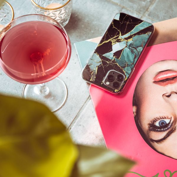 imoshion Design Hülle Apple iPhone 13 Mini - Shattered Blue Marble