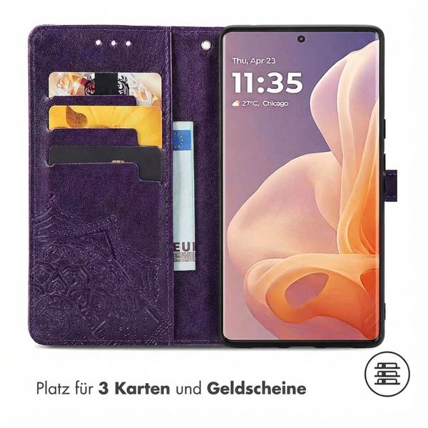 imoshion Mandala Klapphülle Motorola Moto G85 - Violett
