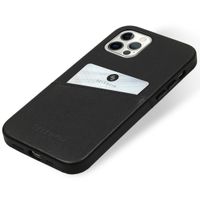 Selencia Vayu Veganes Leder-Backcover Apple iPhone 12 (Pro) - Schwarz
