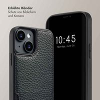 Selencia Nova Back Cover mit Kordel und Kartenhalter für das iPhone 14 - Schwarz