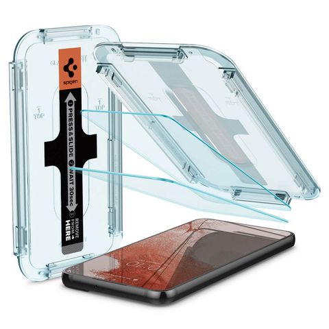 Spigen GLAStR Fit Displayschutzfolie 2er-Pack + Applicator Samsung Galaxy S22