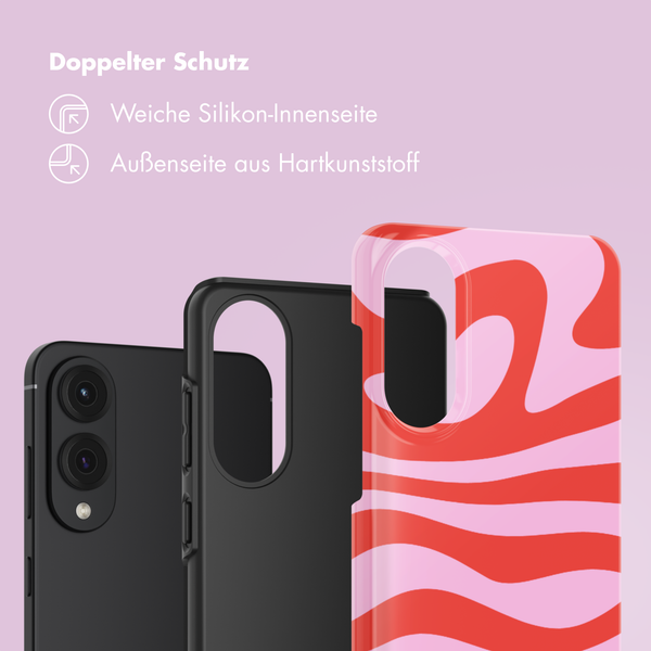 Selencia Vivid Back Cover Samsung Galaxy S25 Edge - Dream Swirl Pink