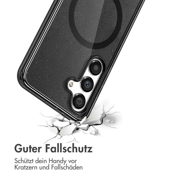 imoshion Sparkle Back Cover mit MagSafe für das Samsung Galaxy S25 - Glitzer Schwarz