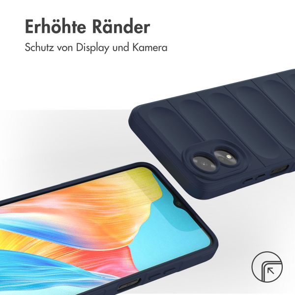 imoshion EasyGrip Back Cover für das Oppo A18 / Oppo A38 - Dunkelblau