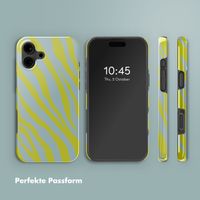 Selencia Vivid Rückabdeckung mit MagSafe iPhone 16 - Zebra Winter Sky Titanium Yellow