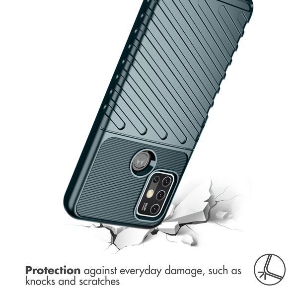 imoshion Thunder Backcover für das Motorola Moto G30 / G20 / G10 (Power) - Grün