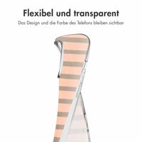 imoshion Design Hülle Apple iPhone 16 Pro - Striped peach reverse