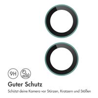 imoshion 2er-Pack Objektivschutz für Kamera für das Apple iPhone 16 / 16 Plus - Teal