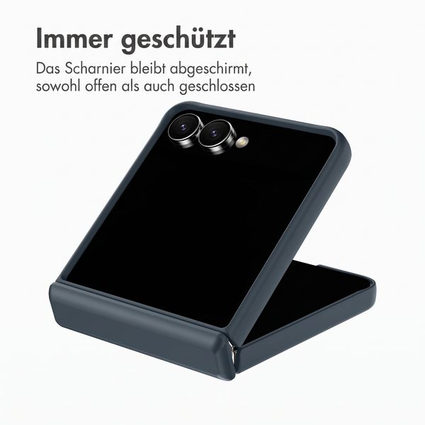 Accezz Color Backcover mit MagSafe und Ringständer Samsung Galaxy Z Flip 8 - Dunkelblau