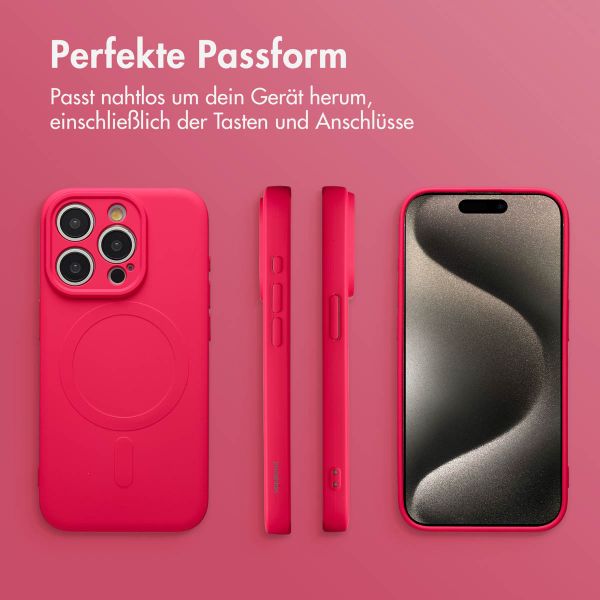 imoshion Color Back Cover mit MagSafe Apple iPhone 15 Pro - Neon Pink