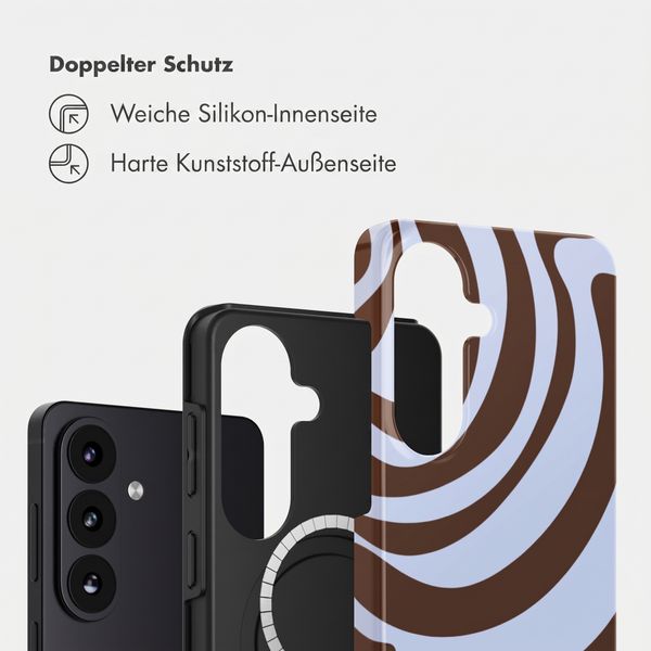 Selencia Vivid Rückabdeckung mit MagSafe Samsung Galaxy S26 - Dream Swirl Chocolate
