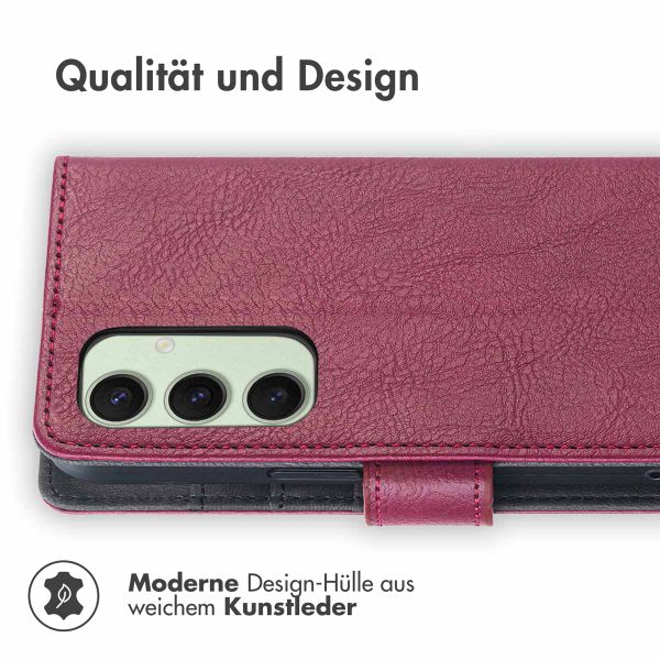 imoshion Luxuriöse Klapphülle Samsung Galaxy S24 FE - Bordeaux