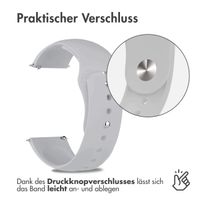 imoshion Silikon Sportarmband -   Universelle 20 mm Anschluss - Grau