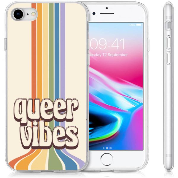 imoshion Design Hülle für das iPhone SE (2022 / 2020) / 8 / 7 - Rainbow Queer vibes