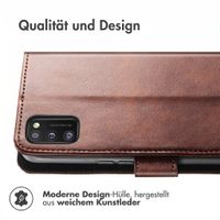 imoshion Luxuriöse Klapphülle Samsung Galaxy A41 - Dunkelbraun
