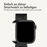 imoshion Mailändische Magnetarmband für Apple Watch | 38/40/41/42 mm - Schwarz