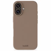 Holdit Silicone Case für das Apple iPhone 16 - Mocha Brown