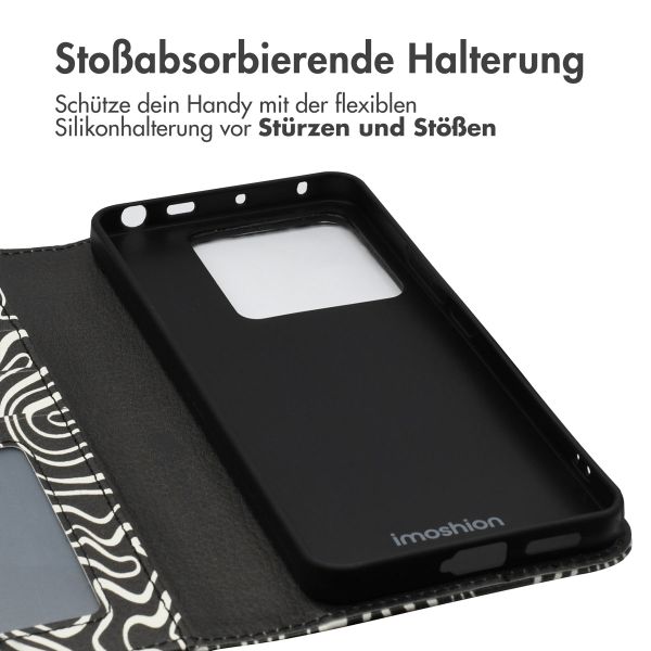 imoshion Design Klapphülle Xiaomi Redmi Note 13 Pro (5G) / Poco X6 - Black And White