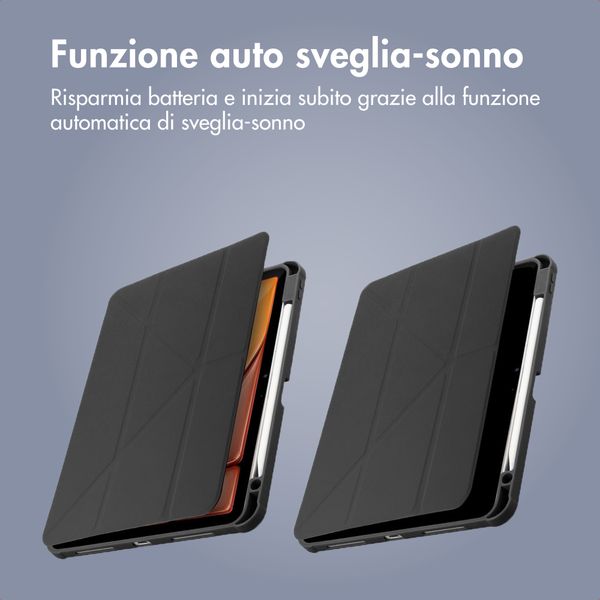 imoshion Origami Klapphülle Apple iPad 9 (2021) 10.2 Zoll / iPad 8 (2020) 10.2 Zoll / iPad 7 (2019) 10.2 Zoll - Schwarz
