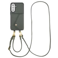 Selencia Sera HandyHülle mit Kordel und Umschlag-Kartenhalter Samsung Galaxy A57 (5G) - Sage Green