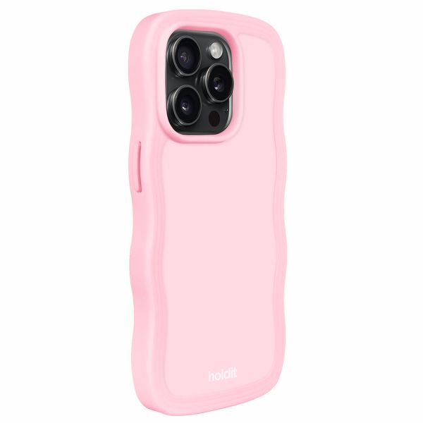 Holdit Wavy Case für das iPhone 14 Pro - Pink