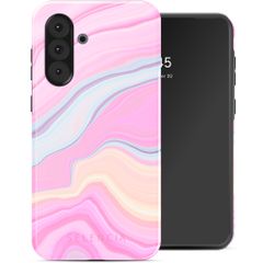 Selencia Vivid Back Cover Samsung Galaxy A36 / A56 - Pastel Lipstick Marble