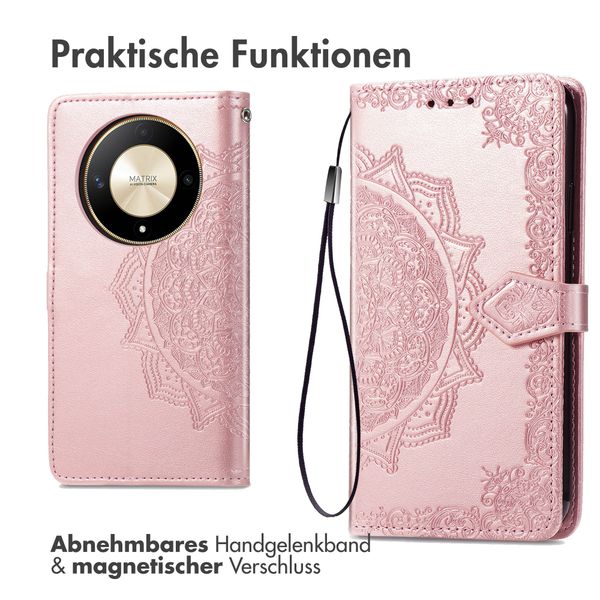 imoshion Mandala Klapphülle Honor Magic 6 Lite - Rosé gold