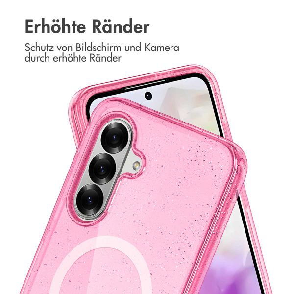 imoshion Glitzer Back Cover mit MagSafe Samsung Galaxy A36 - Glitzer Rosa