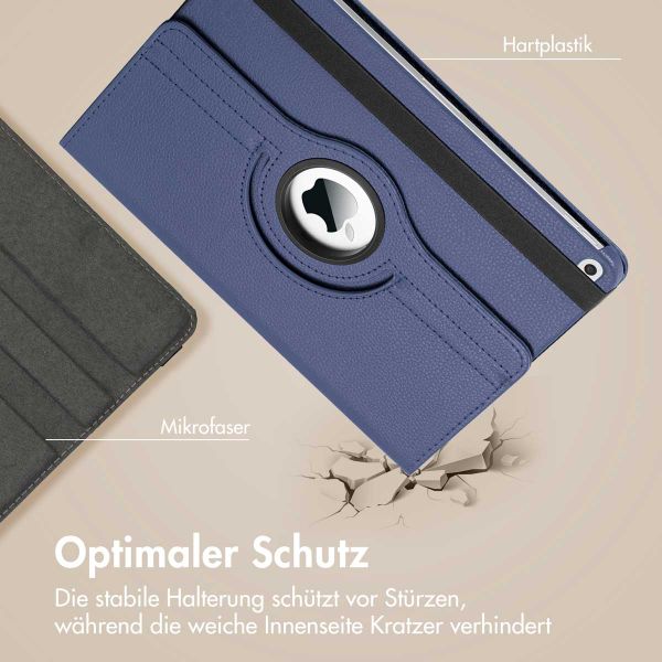 imoshion 360° drehbare Klapphülle Apple iPad Air 2 (2014) / Air 1 (2013) - Dunkelblau
