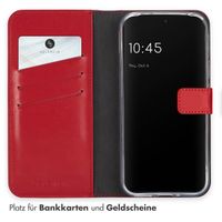 Selencia Echtleder Klapphülle Google Pixel 9 / 9 Pro - Rot