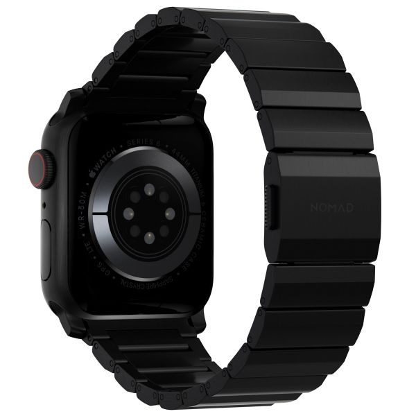 Nomad Titan-Gliederarmband für das  Apple Watch Series 1 t/m 11 / SE / Ultra (44/45/46/49 mm) - Schwarz