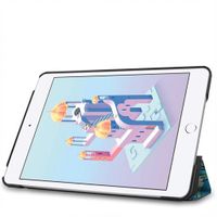 imoshion Design Trifold Klaphülle Apple iPad Mini 5 (2019) / Mini 4 (2015) - Green Plant