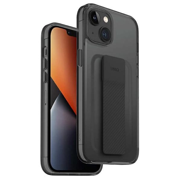 Uniq Heldro Backcover Flexgrip für das iPhone 14 - Grau